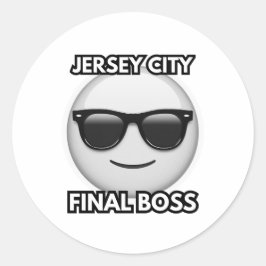 Jersey City Final Boss Sticker ラウンドシール