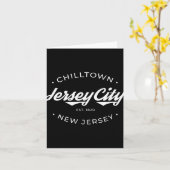 Jersey City New Jersey Chilltown - Black - Small - カード (黄色い花)