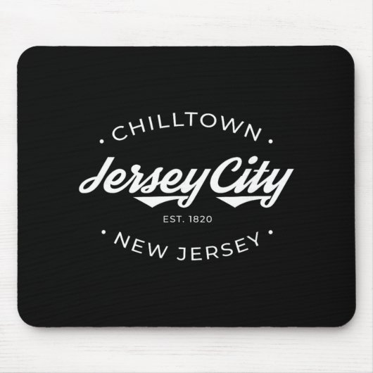 Jersey City New Jersey Chilltown - Black - Small - マウスパッド (正面)