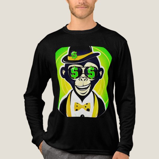 JERSEY CON DISEÑO DE MONO トライブレンドTシャツ (正面)