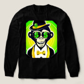 JERSEY CON DISEÑO DE MONO トライブレンドTシャツ (デザイン正面)