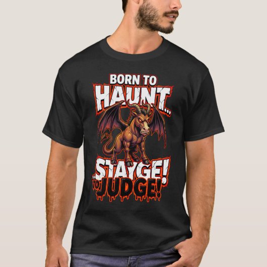 Jersey Devil Born To Haunt Funny Cryptid Humor Tシャツ (正面)