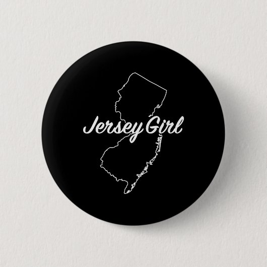 Jersey Girl New Jersey 缶バッジ (正面)