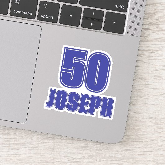 Jersey Number with Name Sticker, Sports Themed シール (詳細)