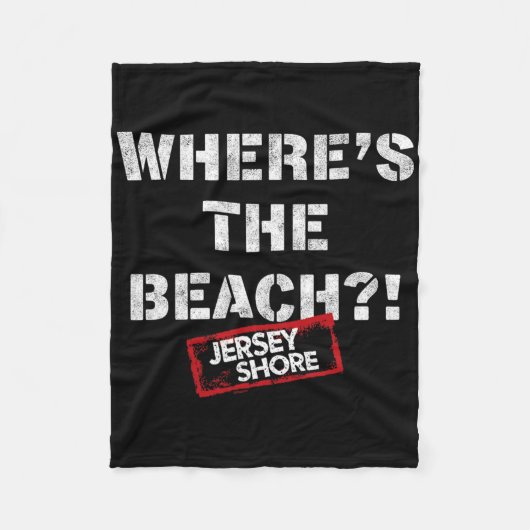 Jersey Shore - ビーチはどこ？  フリースブランケット (正面)