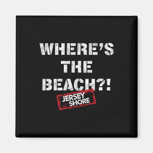 Jersey Shore - ビーチはどこ  マグネット (正面)