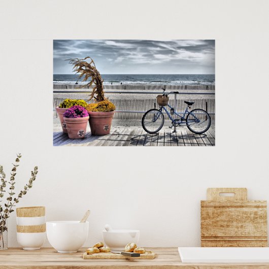 Jersey Shore Boardwalk   HDR ポスター (キッチン)