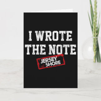 Jersey Shore - I Wrote The Note カード