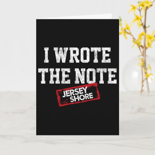 Jersey Shore - I Wrote The Note カード (黄色い花)
