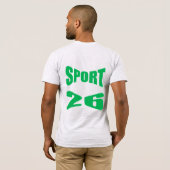 Jersey Short Sleeve T-Shirt back ash SPORT 26 Tシャツ (裏面フル)