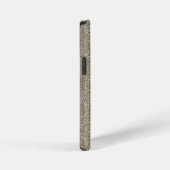 Jersey Stripe Knit Pattern in Soft Beige iPhoneケース (右側面)