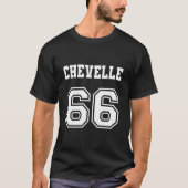 Jersey Style Chevelle 66 1966 Old School Muscle Ca Tシャツ (正面)