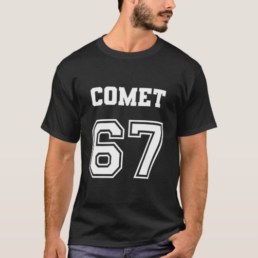 Jersey Style Comet 67 1967 Old School Muscle Car Tシャツ (正面)