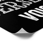 Jersey Voice Accent New Jersey Funny Gift Jerseyan ポスター (角)