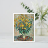 Jerusalem Artichoke Flowers 絵画's Monet ポストカード (スタンド正面)