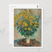 Jerusalem Artichoke Flowers 絵画's Monet ポストカード (正面/裏面)