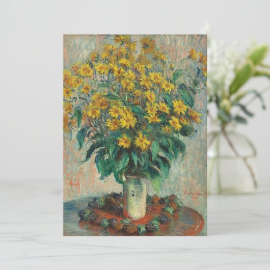 Jerusalem Artichoke Flowers by Claude Monet (スタンド正面)