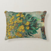 Jerusalem Artichoke Flowers by Claude Monet アクセントクッション (正面)