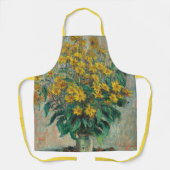 Jerusalem Artichoke Flowers by Claude Monet エプロン (正面)