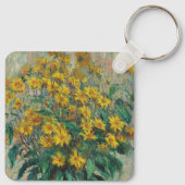 Jerusalem Artichoke Flowers by Claude Monet キーホルダー (裏面)