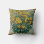 Jerusalem Artichoke Flowers by Claude Monet クッション (裏面)