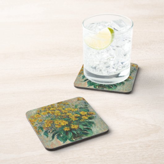 Jerusalem Artichoke Flowers by Claude Monet コースター (右側)