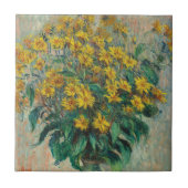 Jerusalem Artichoke Flowers by Claude Monet タイル (正面)