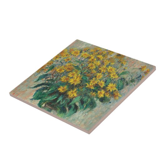 Jerusalem Artichoke Flowers by Claude Monet タイル (側面)