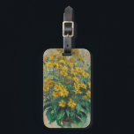 Jerusalem Artichoke Flowers by Claude Monet ラゲッジタグ<br><div class="desc">Jerusalem Artichoke Flowers (1880) by Claude Monetは、ヴィンテージの印象派のアート素晴らしフローラスチルライフの一つ絵画で、黄色いエルサレムのアーティチョークの花が花瓶に咲いている。アーティストについて：クロード・モネ(1840-1926)は印象派の運動の創始者であフランスのり絵画、その絵画の大部分は「空中に浮かぶ」（野外に浮かぶ）スタイル印象派の風景である。</div>