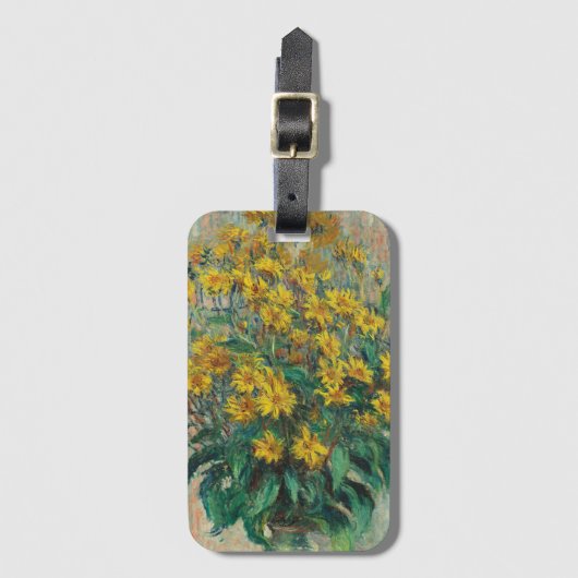 Jerusalem Artichoke Flowers by Claude Monet ラゲッジタグ (正面縦)