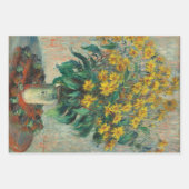 Jerusalem Artichoke Flowers by Claude Monet ラッピングペーパーシート (正面3)