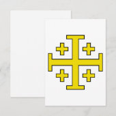 Jerusalem Cross Holy Card サンキューカード (正面/裏面)