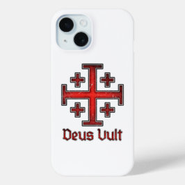 Jerusalem Knight Templar Crusader Cross Christian iPhone 15ケース