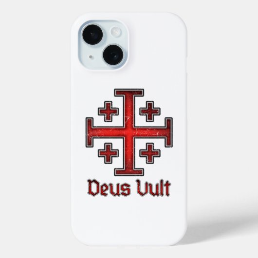 Jerusalem Knight Templar Crusader Cross Christian Case-Mate iPhoneケース (裏面)