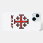 Jerusalem Knight Templar Crusader Cross Christian Case-Mate iPhoneケース (裏面 (横))