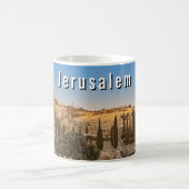 Jerusalem's Mount Olive and Al Aqsa Mosque コーヒーマグカップ (中央)