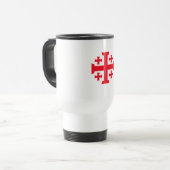 Jeruslam Templar Crusader Cross Travel Mug トラベルマグ (正面左)