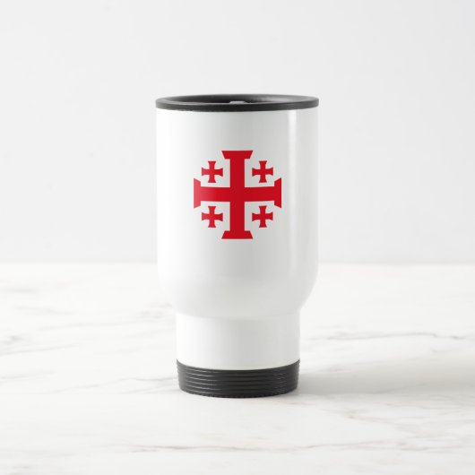 Jeruslam Templar Crusader Cross Travel Mug トラベルマグ (中央)