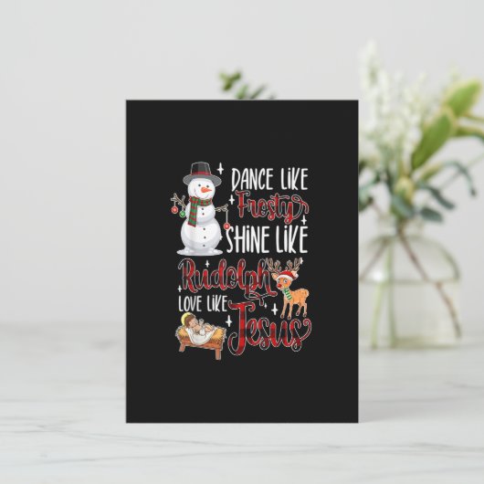 Jesのよう霜の降りたにルドルフの愛のように輝くようにダンス 招待状 (スタンド正面)
