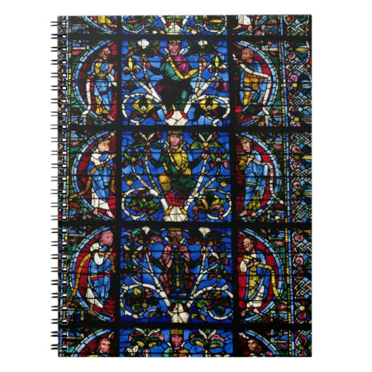 Jesseの西のfacadの尖頭アーチ窓の木 ノートブック (正面)