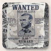 Jesseジェームスはポスターがほしいと思いました コースター (正面)