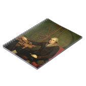 Jesse Ramsden (1735-1800年)のポートレート(canvの油 ノートブック (左側)
