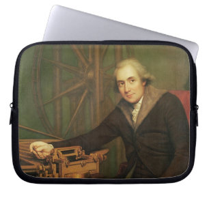 Jesse Ramsden (1735-1800年)のポートレート(canvの油 ラップトップスリーブ