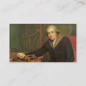 Jesse Ramsden (1735-1800年)のポートレート(canvの油 名刺 (裏面)