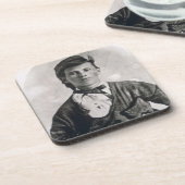 Jesse Woodsonジェームス(b/wの写真) コースター (左側)