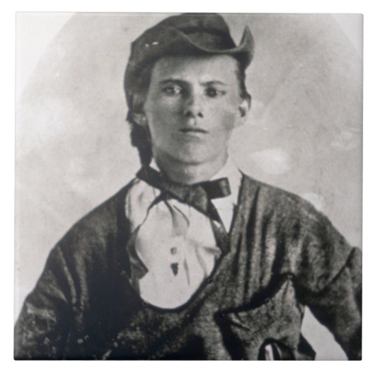 Jesse Woodsonジェームス(b/wの写真) タイル (正面)