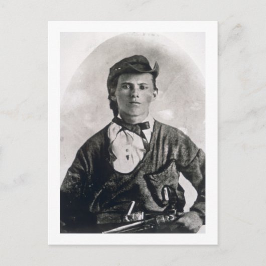 Jesse Woodson James （写真b/w） ポストカード (正面)