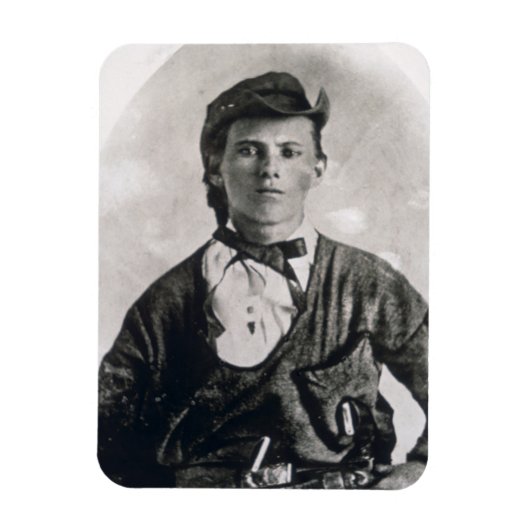 Jesse Woodson James (写真b/w) マグネット (縦)