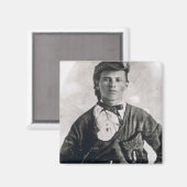 Jesse Woodson James （写真b/w） マグネット (正面/裏面)