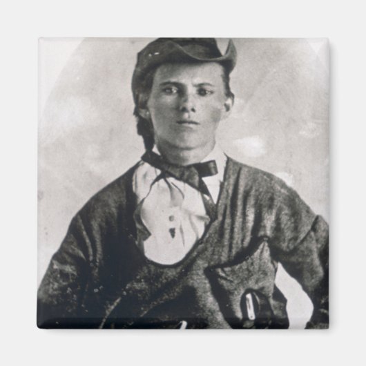 Jesse Woodson James （写真b/w） マグネット (正面)